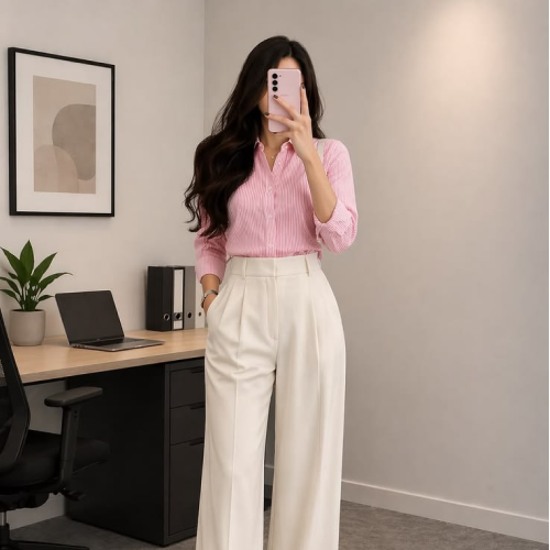 The Evelyn High-Waist Trousers