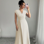 Olivia Pleated Work Dress
