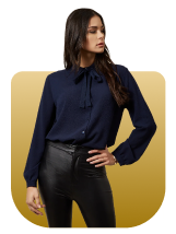Tie-Up Neck Formal Top (1)
